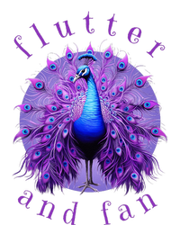 Flutter And Fan Apparel Peacock On Glowing Moon T-Shirt