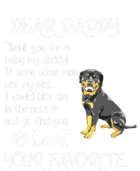 Dear Daddy Rottweiler Dog Dad Fathers Day Tall Hoodie