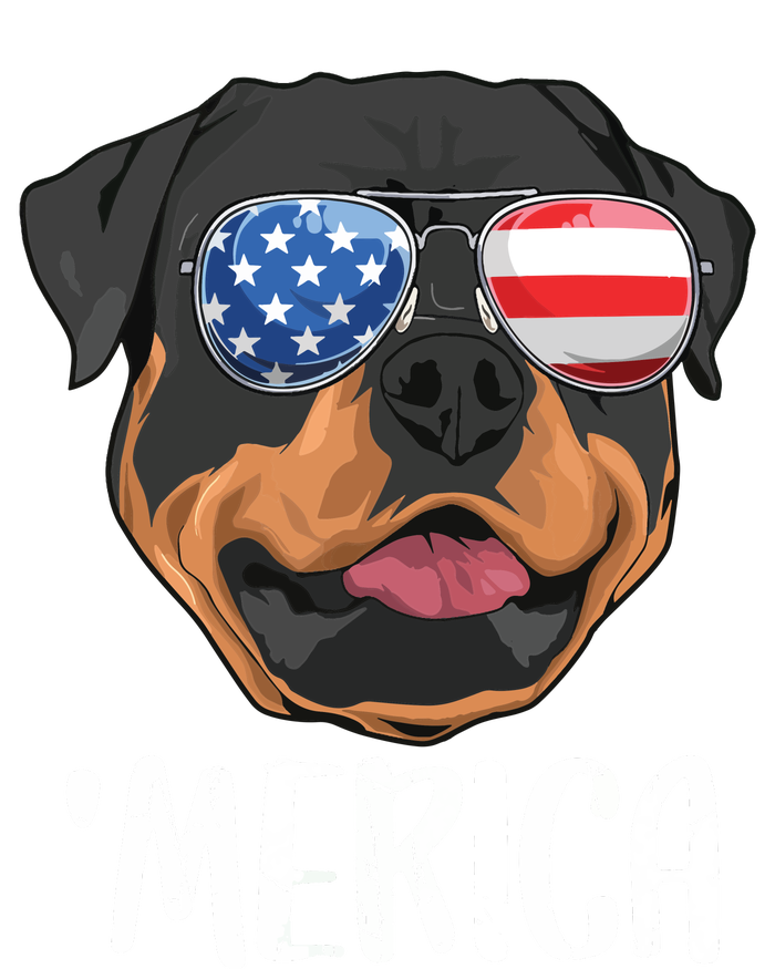 Merica Rottweiler Dog 4th Of July American Flag Softstyle Adult Sport Polo