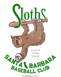 Santa Barbara Sloths Minor League Retro Baseball Team Full Zip Hoodie