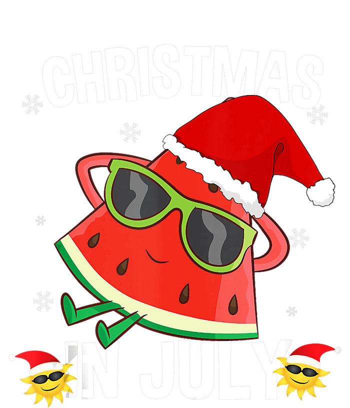 Watermelon Christmas Tree Christmas In July Summer Vacation Button