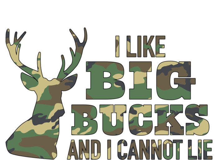 I Like Big Bucks And I Cannot Lie Camo Gift Kids Hoodie