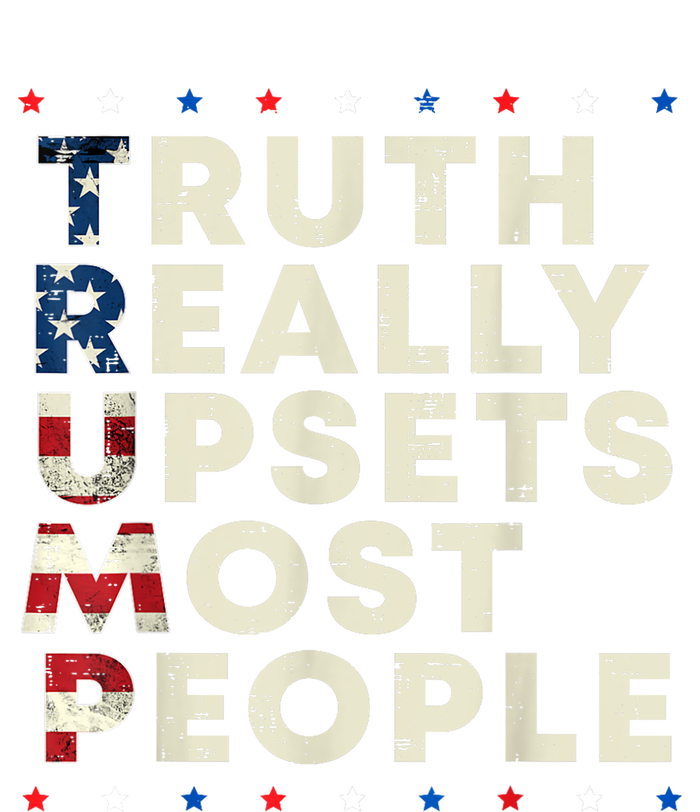 Trump Truth Really Upset Most People Trump 2024 America Flag Kids Long Sleeve Shirt