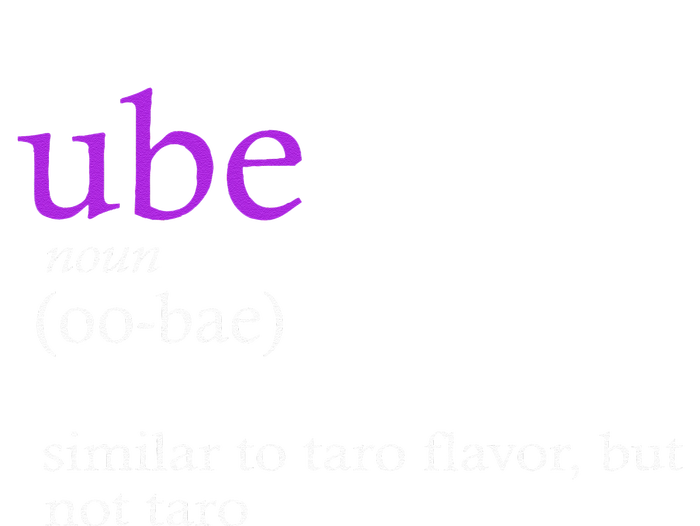 Funny Definition Ube Bae Flavor Ube Ladies Essential Flowy Tank