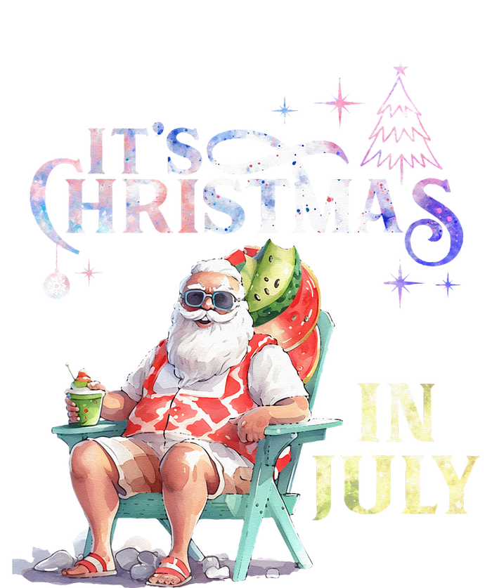 Christmas In July Santa Beach Summer Float Xmas Funny Daily Commute Backpack