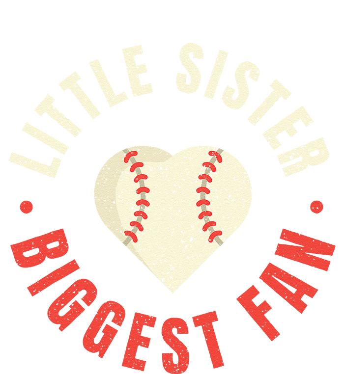 Baseball Sister Womens Little Sister Biggest Fan Tee Ball Performance Fleece Hoodie