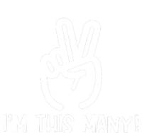  I'm This Many - 2 Fingers Raised 2nd Birthday Kids Hoodie