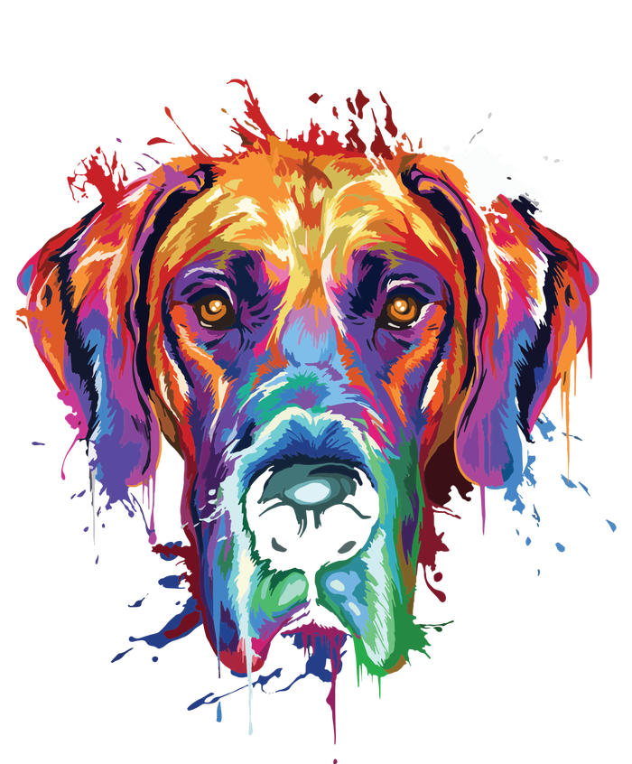 Great Dane Splash Art Dane Shirts Great Dane Gifts Tie-Dye T-Shirt