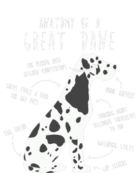 Harlequin Great Dane Dog Anatomy Funny Pet Mom Cute Dog Dad T-Shirt