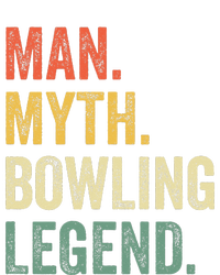 Bowler Funny Man Myth Bowling Team Legend Vintage Women's V-Neck T-Shirt