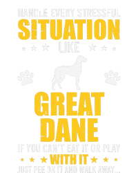 Handle Stressful Situation Great Dane Dog Lovers Women's Racerback Tank