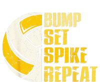 Bump Set Spike Repeat Volleyball Funny Sustainable Bucket Hat