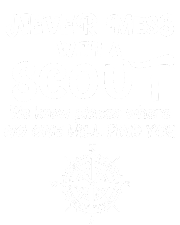 Never Mess With A Scout Kids Long Sleeve Shirt