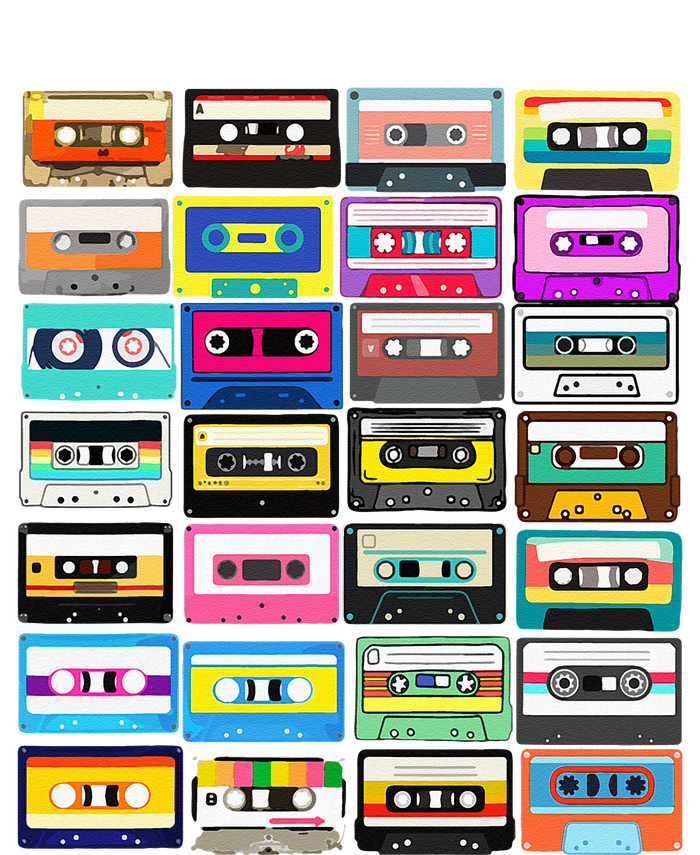 Cassette Mixtape Retro 1980s 1990s Music Vintage Graphic T-Shirt