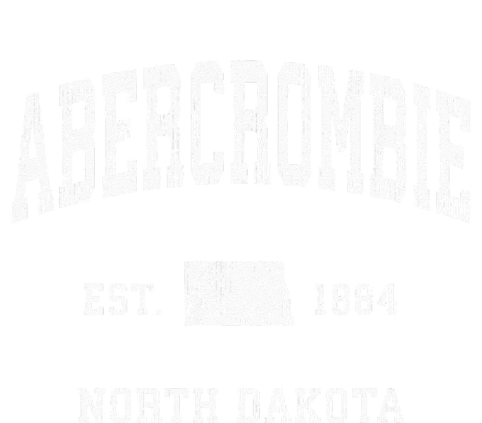 Abercrombie North Dakota ND Vintage Athletic Sports Ladies Long Sleeve Shirt