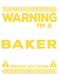 Warning Retired Baker Funny Baking Humor Pastry Chef Cute Gift Ladies Essential Flowy Tank