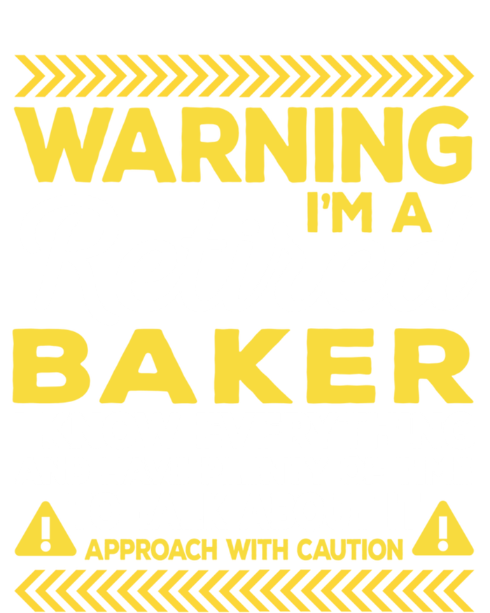 Warning Retired Baker Funny Baking Humor Pastry Chef Cute Gift Ladies Essential Flowy Tank