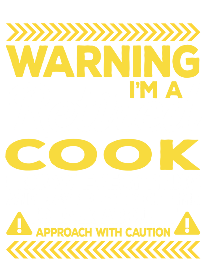 Warning Retired Cook Funny Chef Humor Culinary Artist Gift T-Shirt