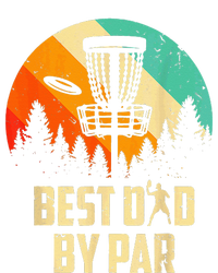 Men Vintage Best Dad By Par Disc Golf Dad Fathers Day Women's Racerback Tank