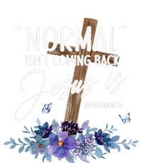 Normal Isnt Coming Back But Jesus Is Revelation 14 Flower Sustainable Knit Beanie