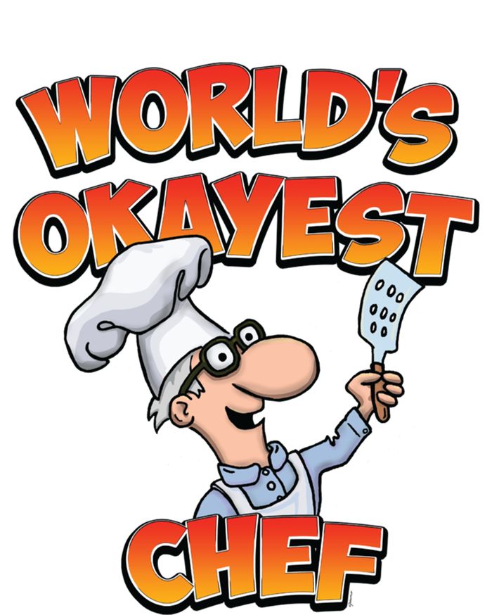 Worlds Okayest Chef Fun Chefs And Hobby Cooks Gift Premium T-Shirt