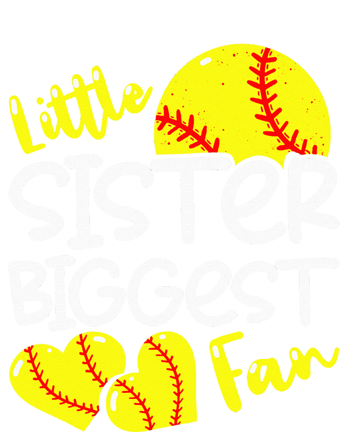 Softball Little Sister Biggest Fan Snapback Five-Panel Rope Hat