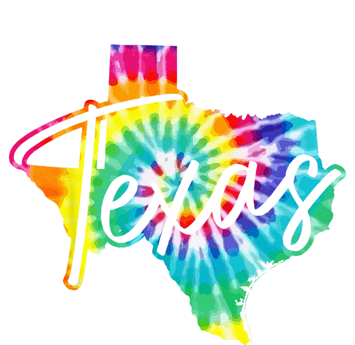 Texas Tie Dye State Map Pride Hippie Vintage Retro T-Shirt