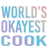 Worlds Okayest Cook Funny Chef Meaningful Gift Button