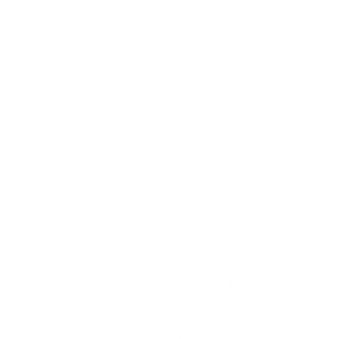 Worlds Okayest Pilot Funny Flying Gift T-Shirt