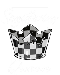 Sagittarius Queen Zodiac Sign Checkerboard Pattern Crown Cute Gift Softstyle Adult Sport Polo