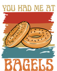 You Had Me At Bagels Funny Bagel Lover Retro Vintage Art Gift Coaster