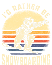 Id Rather Be Snowboarding Vintage For Snowboarder Boarding Gift Bumper Sticker