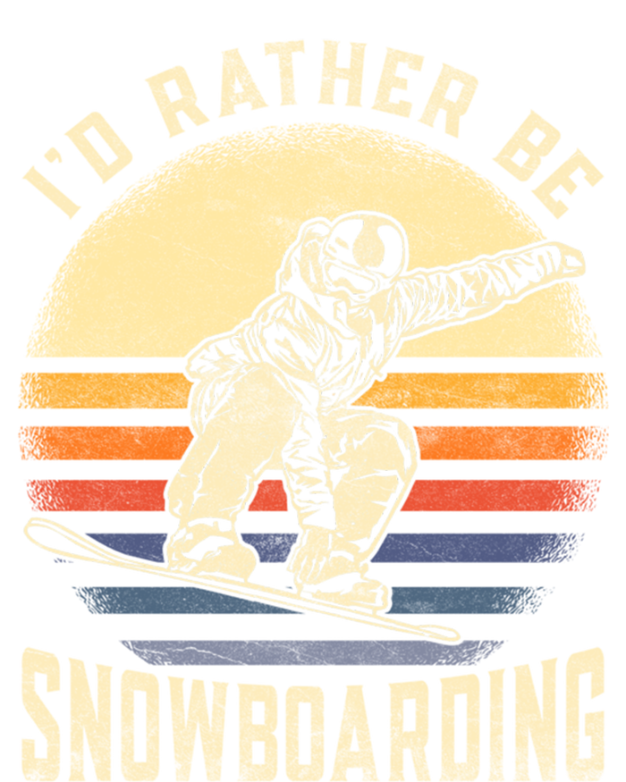 Id Rather Be Snowboarding Vintage For Snowboarder Boarding Gift Bumper Sticker