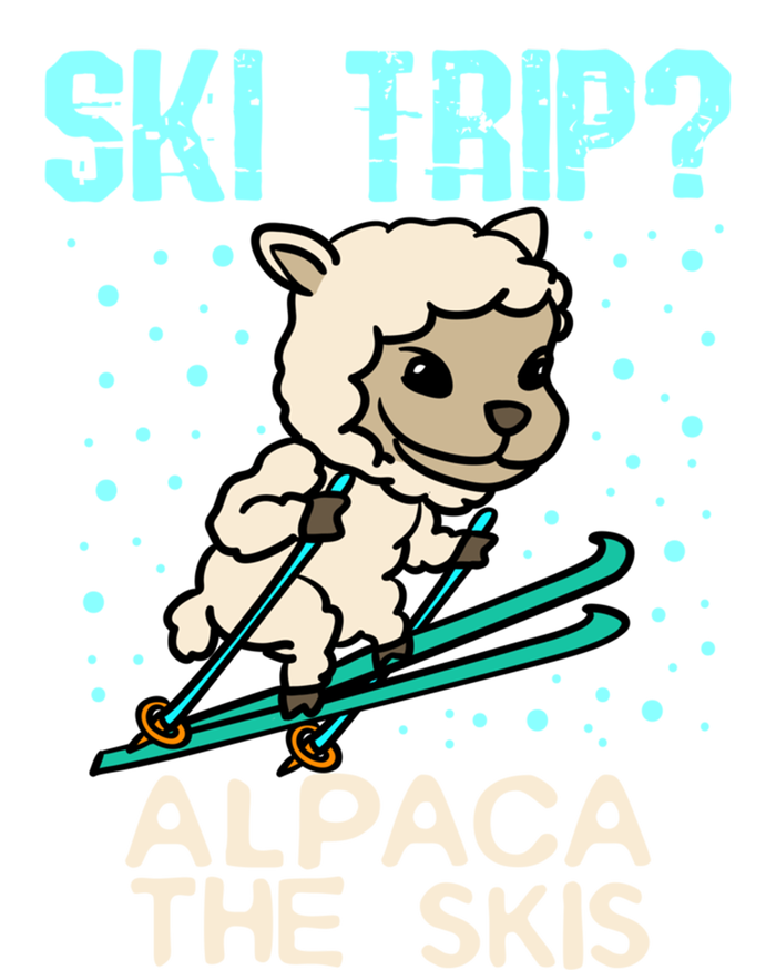 Ski Trip Alpaca The Skis Funny Skier Gift Ski Skiing Lover Cute Gift Softstyle Adult Sport Polo