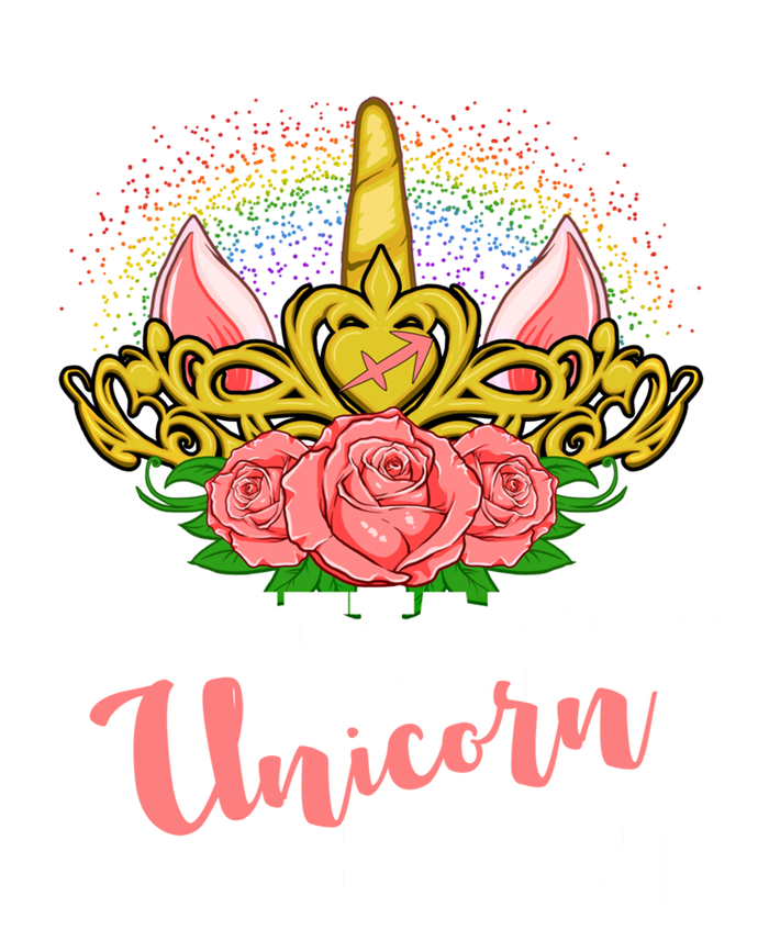 Sagittarius Unicorn Queen Zodiac Sign With Crown Gift T-Shirt