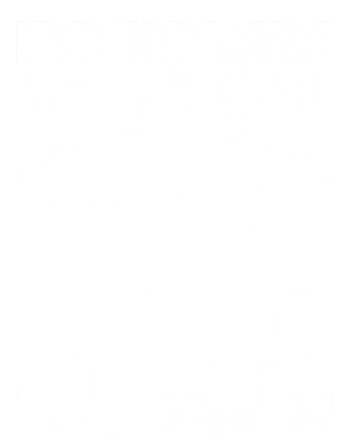 Skiing Skier Never Underestimate An Old On Skis Cool Gift T-Shirt