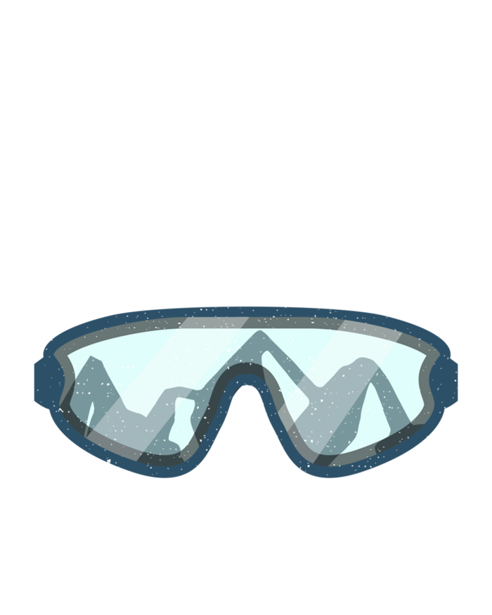 Never Underestimate An Old On Skis Winter Sport Skier Gift Tank Top