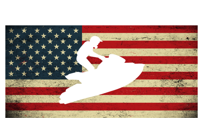 Patriotic American Usa Flag Jet Skiing Jet Ski Lover Gift T-Shirt