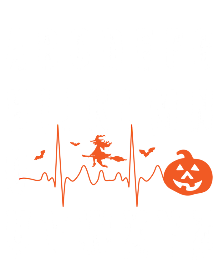 Abcs Ekg Strip Alphabet Halloween Pqrst Nurse Appreciation Gift Ladies Long Sleeve Shirt