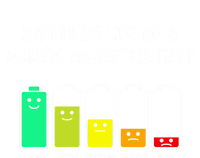 Battery Life Of A Nurse Anesthetist Funny Crna Humor Funny Gift Women's V-Neck T-Shirt