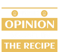 Your Opinion Wasnt In The Recipe Bakery Dessert Gift Pom Pom 12in Knit Beanie