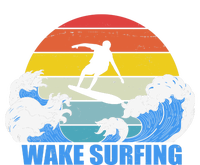 Wake Surfing Retro Sunset Sustainable Knit Beanie