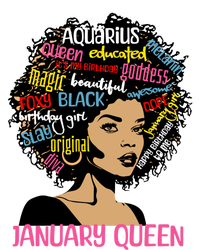 Aquarius January Queen Melanin Black Birthday Great Gift Sustainable Beanie