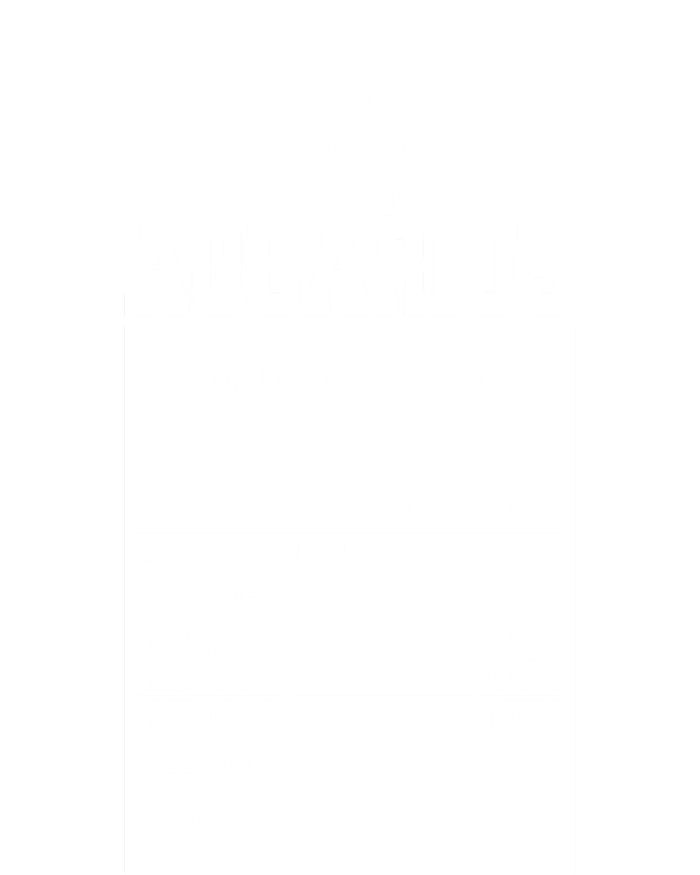 Aquarius Nutritional Facts Horoscope Zodiac Astrology Sign Funny Gift Hoodie