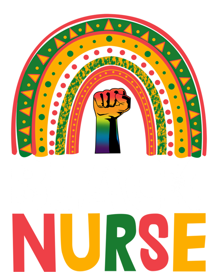 Black Nurse Power Rainbow African Black History Meaningful Gift T-Shirt