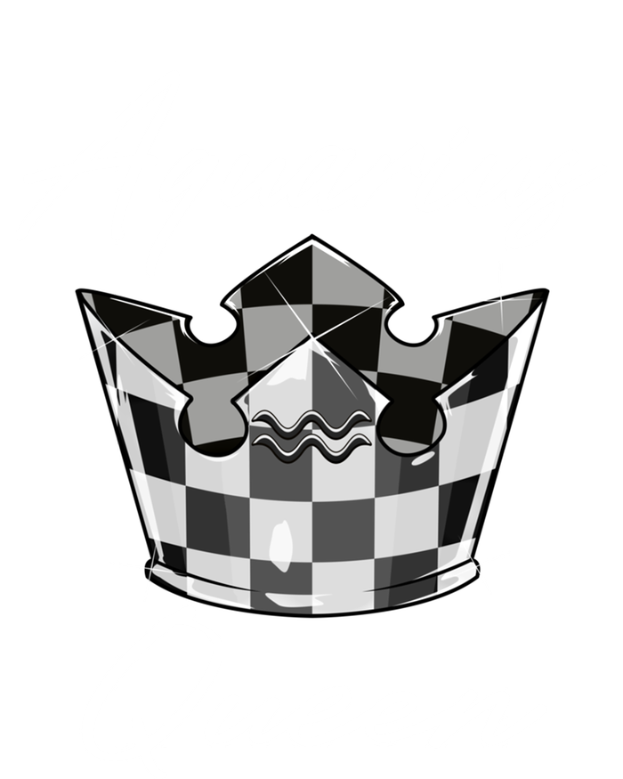 Aquarius Queen Zodiac Sign With Checkerboard Pattern Crown Gift Mousepad