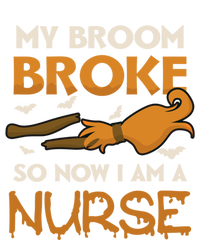 Broom Broke Became Nurse Design Halloween Nurse Gift Kids T-Shirt