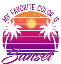 My Favorite Color Is Sunset Retro Summer T-Shirt