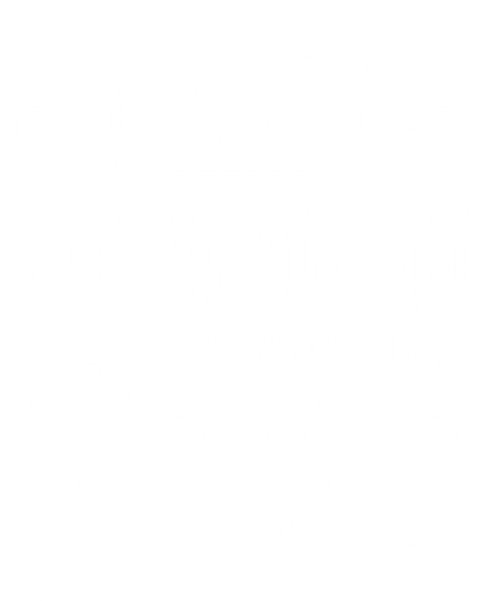 Your Opinion Wasnt In The Recipe Korean Chicken Cool Gift Stripe Pom Pom Beanie