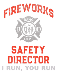 FIREWORKS SAFETY DIRECTOR I Run You Run Firefighter America PosiCharge RacerMesh Polo